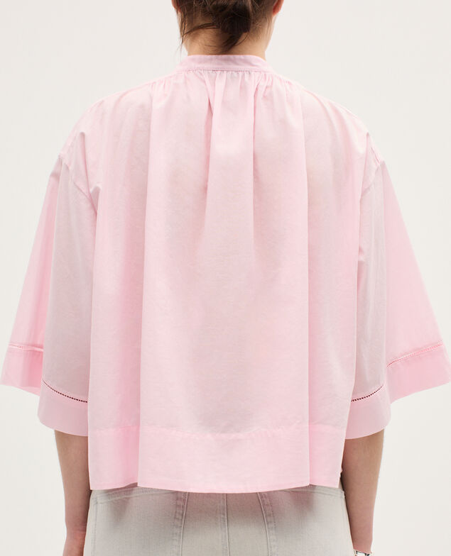 Blouse en voile de coton K100 bloom pink