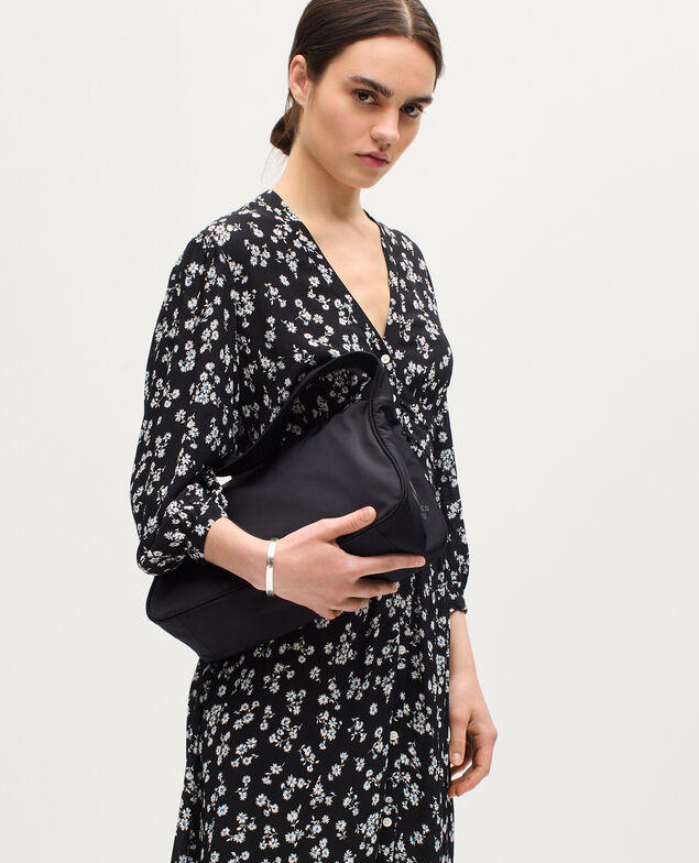 Robe longue fluide K094 daisy black