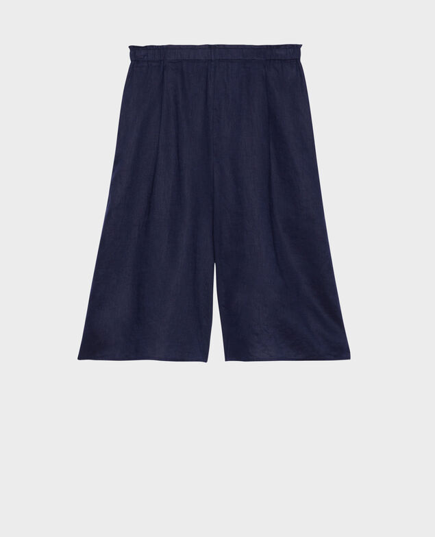 BABETH - Jupe-culotte en lin 68 blue