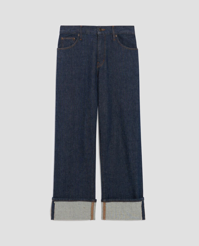Jean straight selvedge AVA 4287 denim_brut