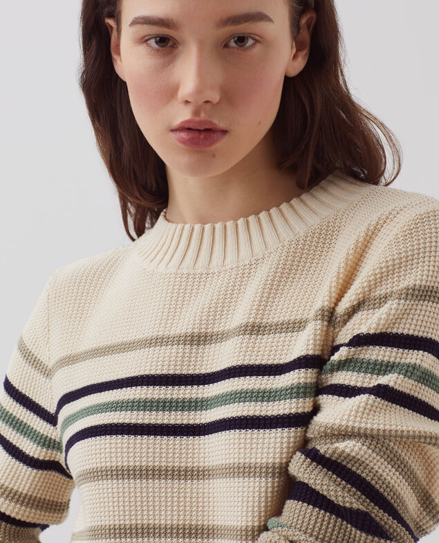 Pull col rond en coton H301 st albore terre
