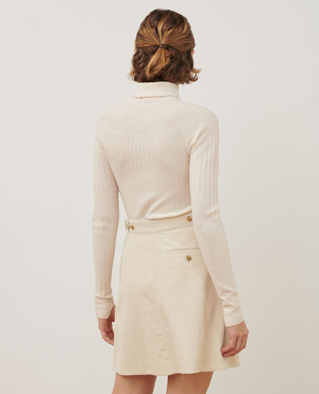 Pull chaussette en laine mérinos 8843 00 white
