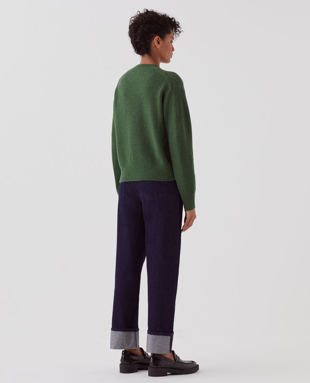 Pull en laine U550 green