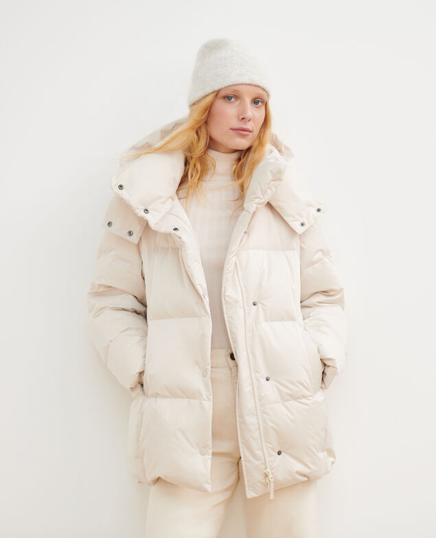 MARGOTTE - Doudoune mi-longue A011 off white