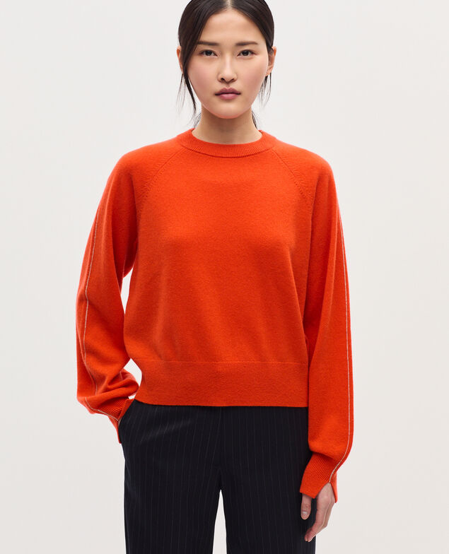 Pull col rond en cachemire K261 pumpkin st tan