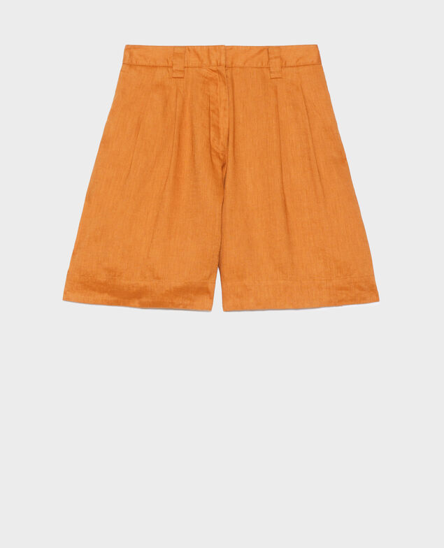Short ample en lin 0320 almond brown