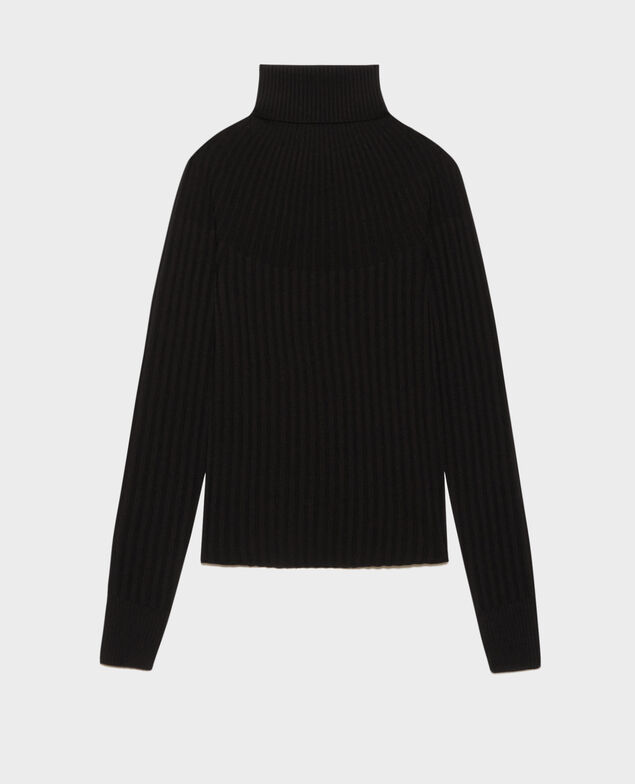 Pull chaussette en laine mérinos 8853 09 black