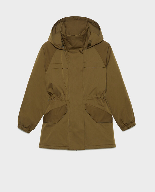 Parka mi-longue A333 solid khaki
