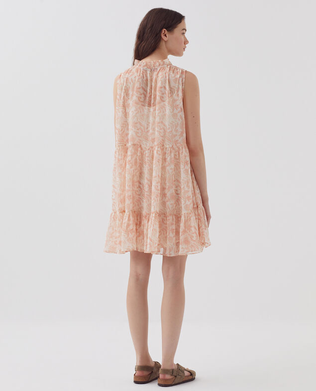 Robe fluide sans manches H300 cashmire beige