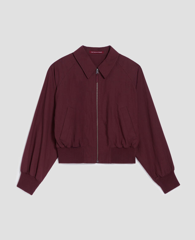 Blouson court zippé J380 decadent chocolate