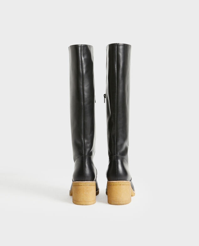 Bottes en cuir à semelle de crêpe 4216 black_beauty