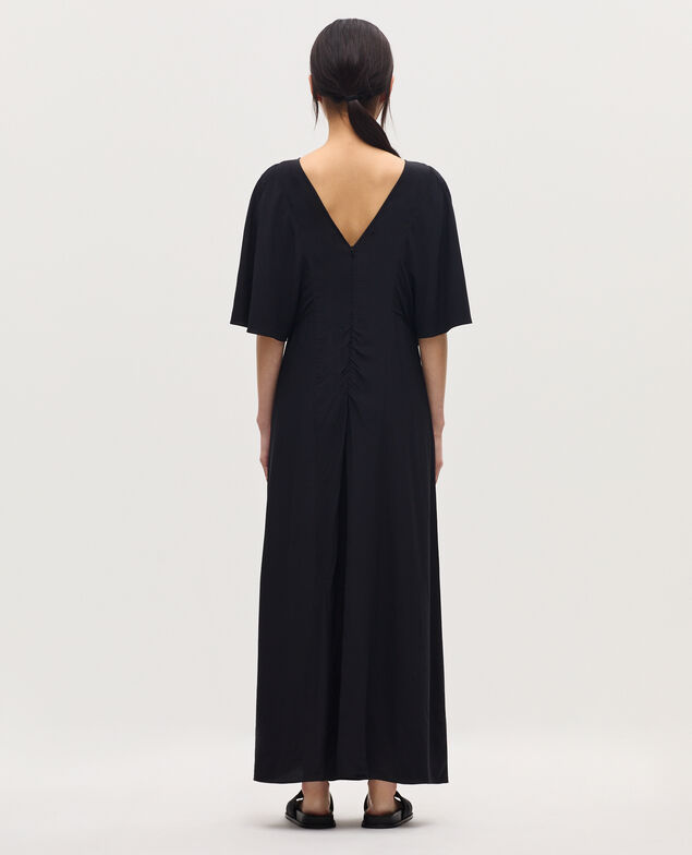 Robe longue fluide H091 black beauty