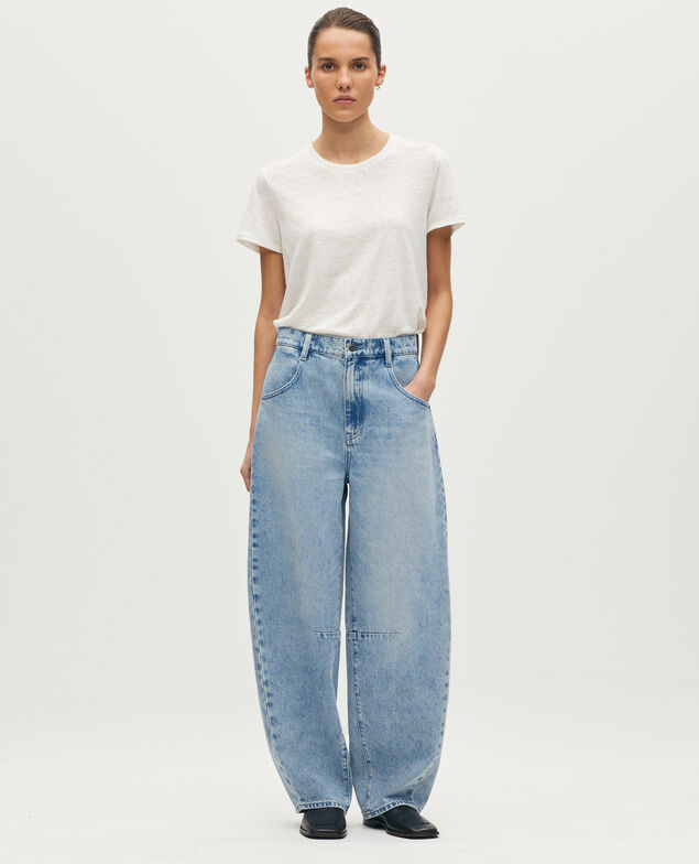 CHARLIE barrel jeans L616 light acid wash