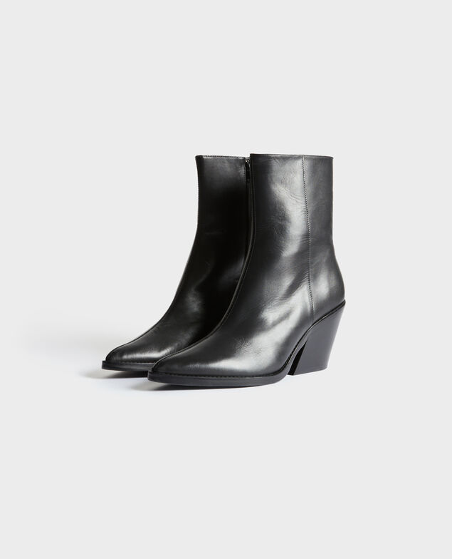 Santiags en cuir 8853 09 black