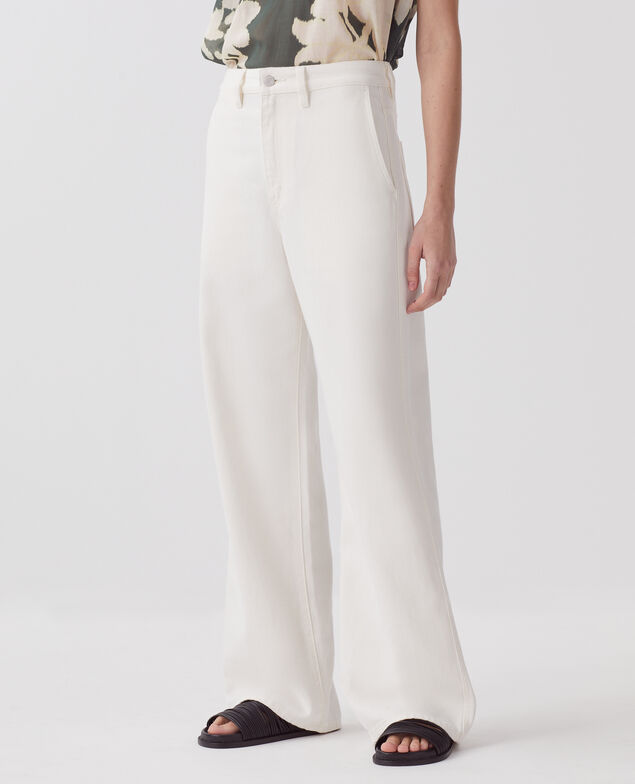 Pantalon droit BLANDINE H003 white