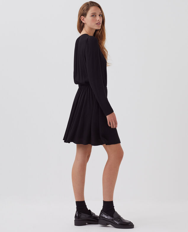 Robe courte fluide H091 black beauty