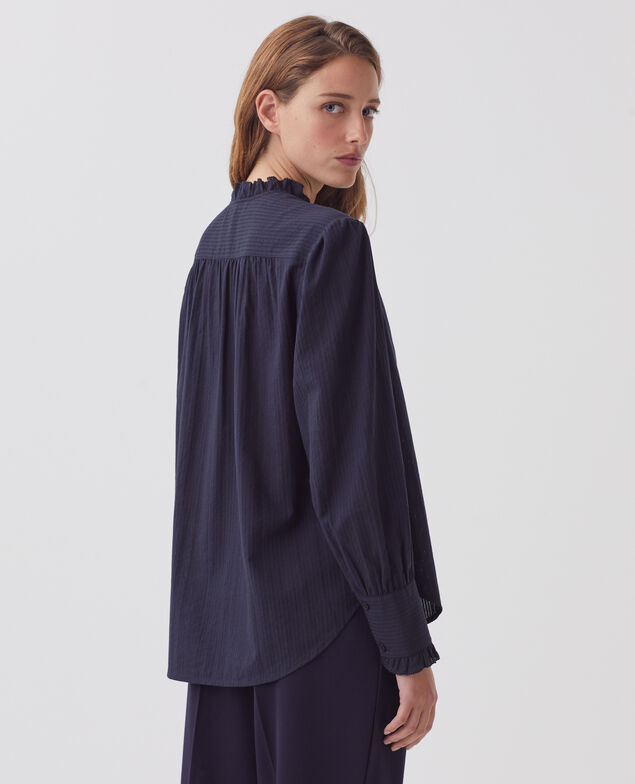 Chemise à manches longues en coton H695 night sky