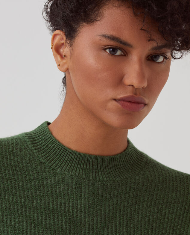 Pull en laine U550 green