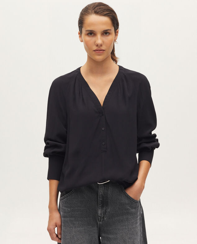 Blouse fluide H091 black beauty
