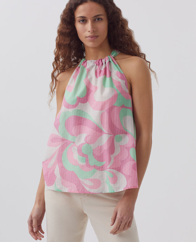 Top encolure américaine H720 anemone pink