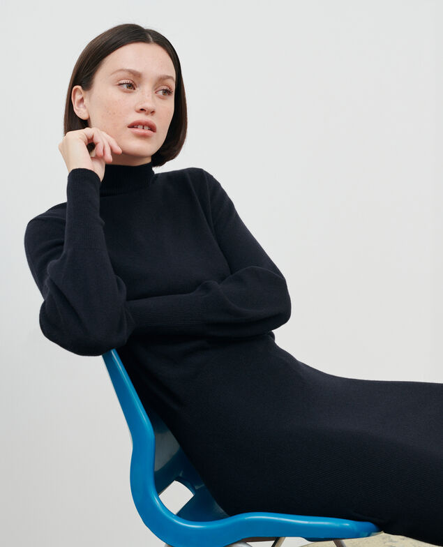Robe pull en cachemire Black beauty