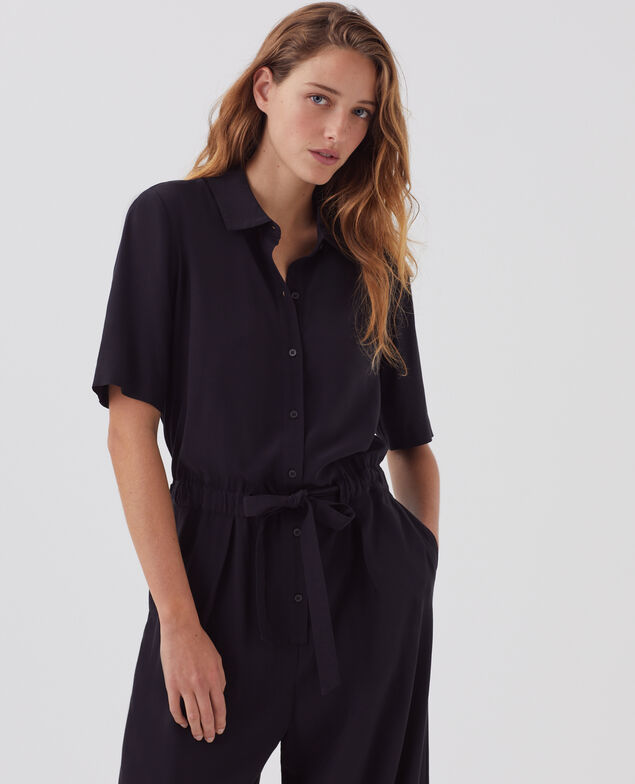 Combinaison manches courtes fluide H091 black beauty