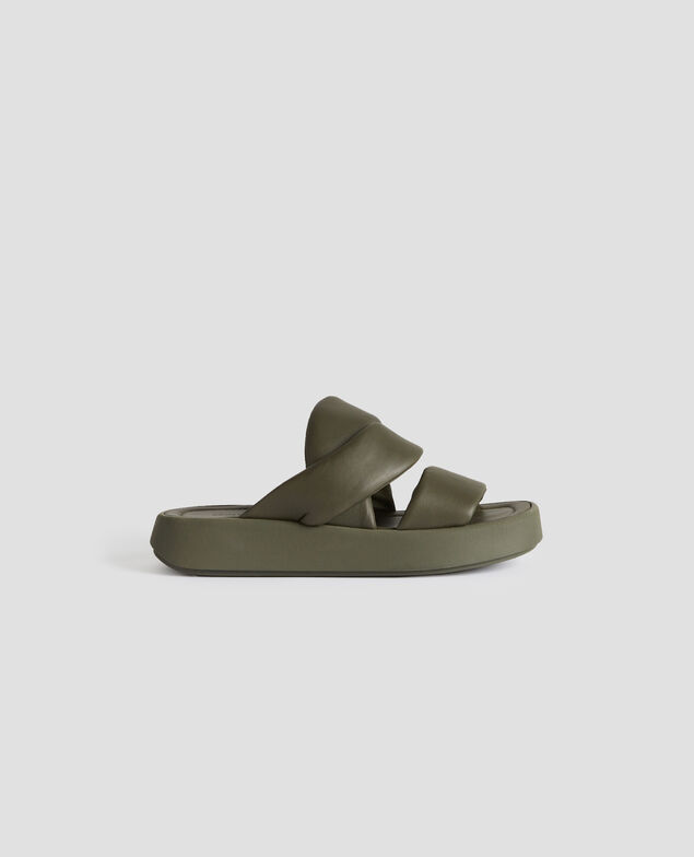 Sandales en cuir H331 kaki