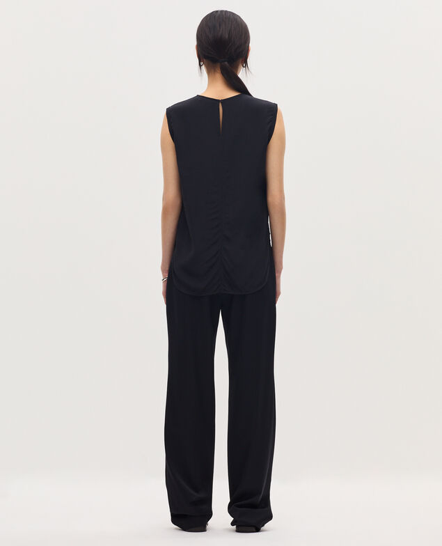 Top sans manches fluide H091 black beauty