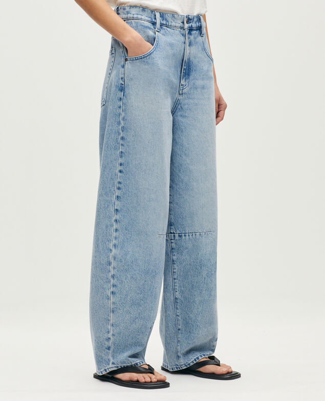 CHARLIE barrel jeans L616 light acid wash