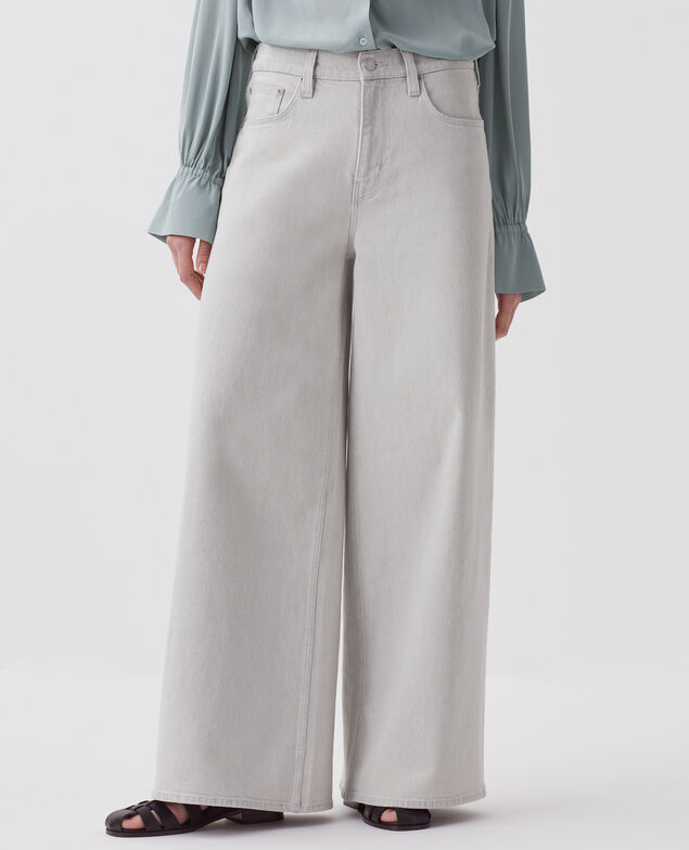 Jean wide JEANETTE J021 light grey