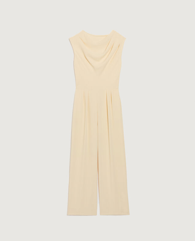 Combinaison en crêpe satiné K300 ecru beige