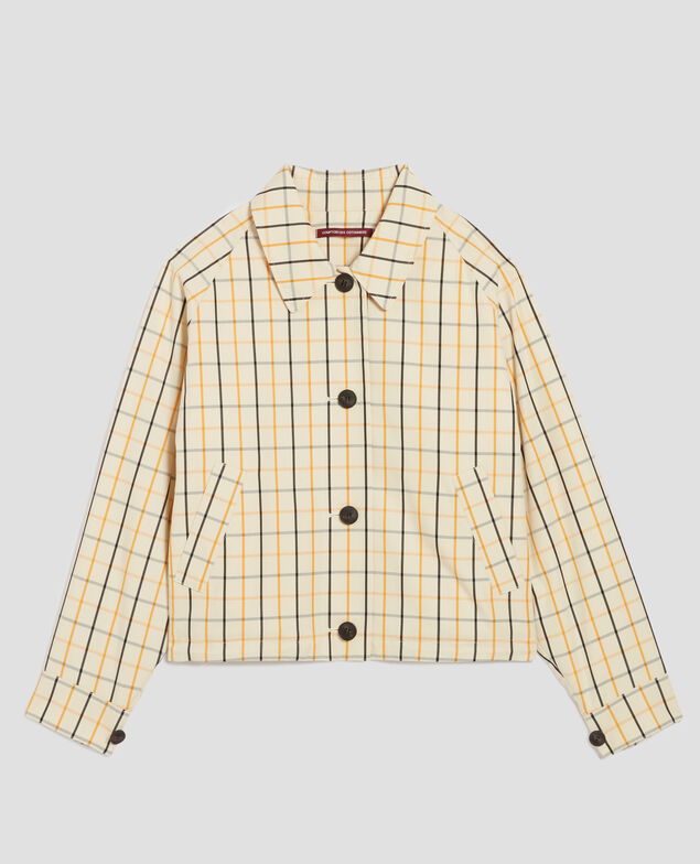Blouson court  I305 check beige
