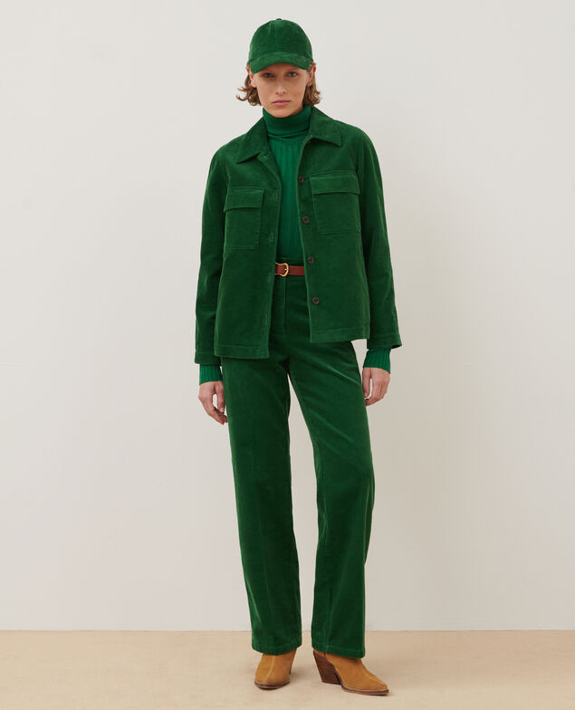 Veste en velours côtelé A554 green