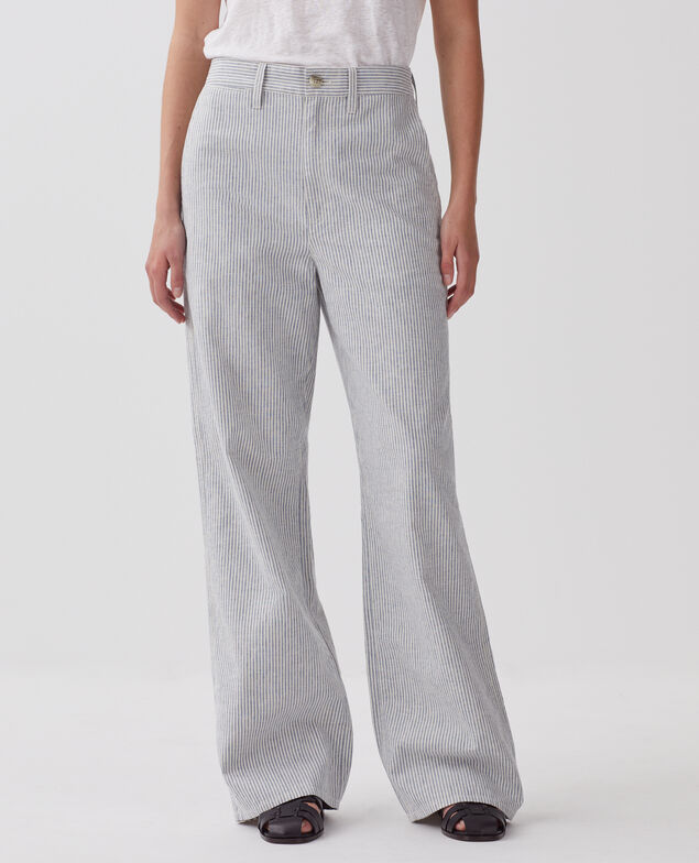 Pantalon droit BLANDINE H611 blue mini st
