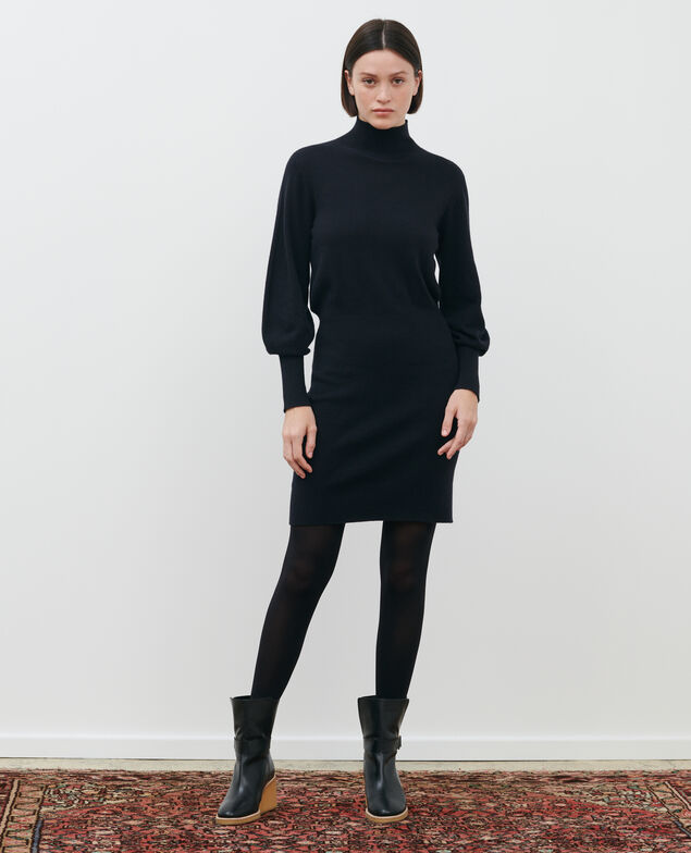 Robe pull en cachemire Black beauty