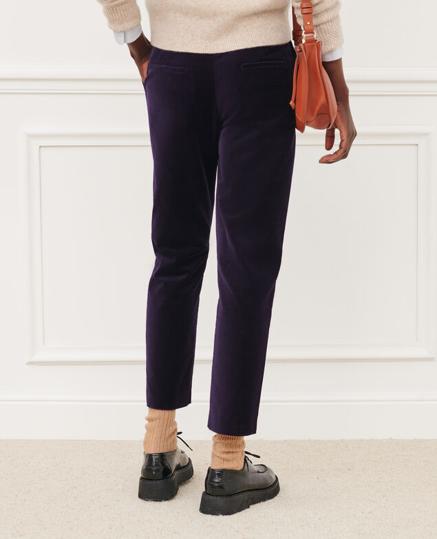 Pantalon cigarette MARGUERITE 6040 purple