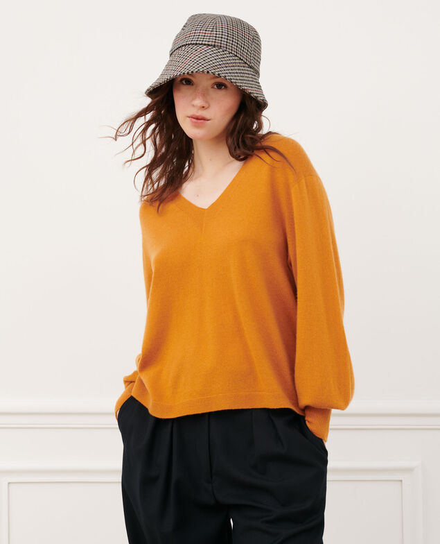 Pull ample 3D en cachemire Sudan brwn