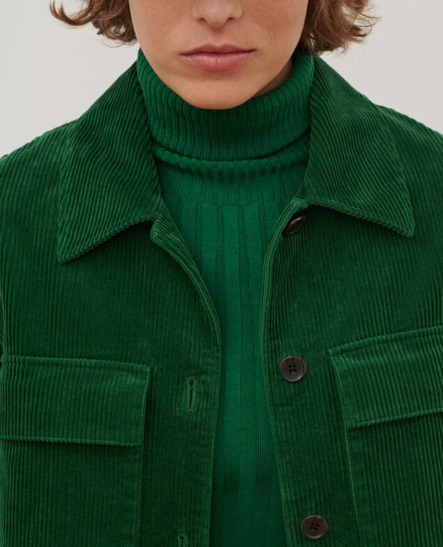Veste en velours côtelé A554 green