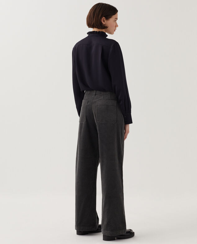 Pantalon en velours côtelé U070 gray