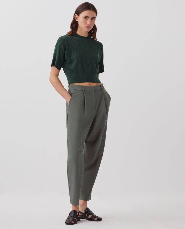 Pull court à manches courtes J590 spruce green
