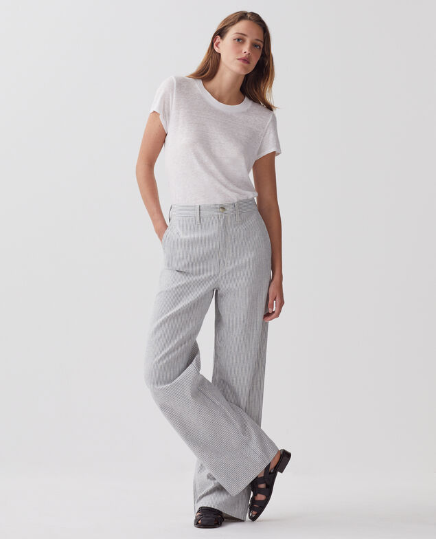 Pantalon droit BLANDINE H611 blue mini st