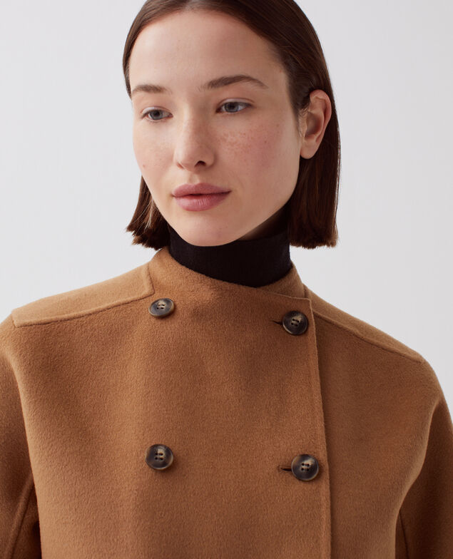 Blouson court double face I340 toasted coconut