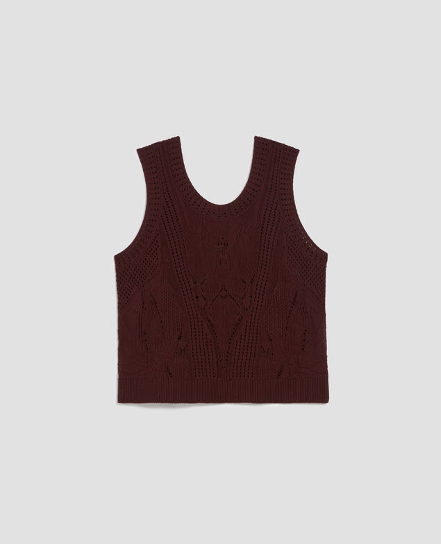 Débardeur en coton crochet J380 decadent chocolate