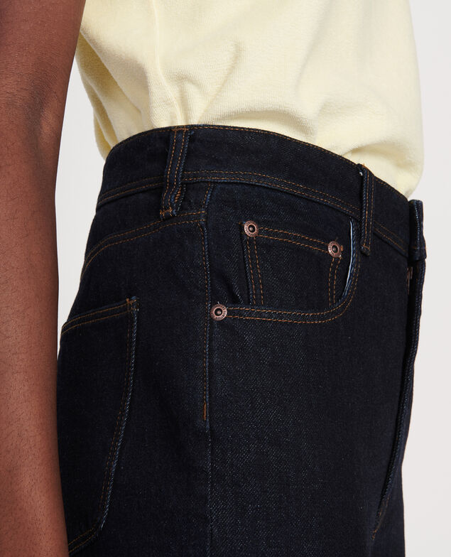 Jean brut coupe droite Denim rinse