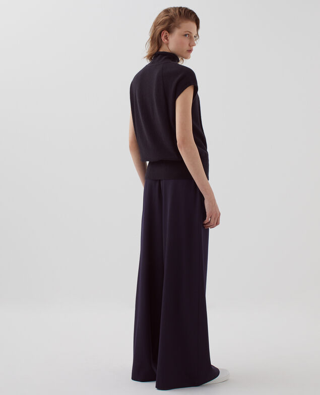 Pull sans manches en cachemire H091 black beauty
