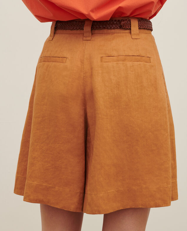 Short ample en lin 0320 almond brown