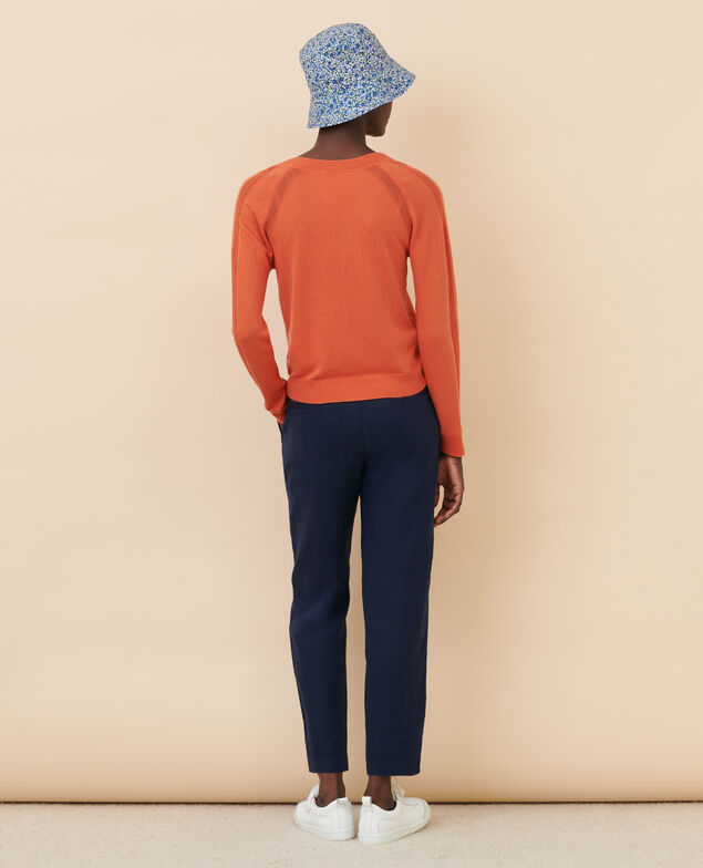 Pull en soie mélangée 21 light orange