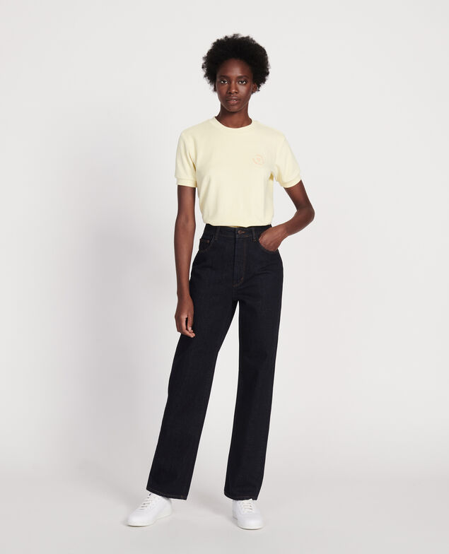 Jean brut coupe droite Denim rinse