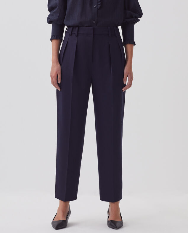 Pantalon à plis CAMILLE H695 night sky