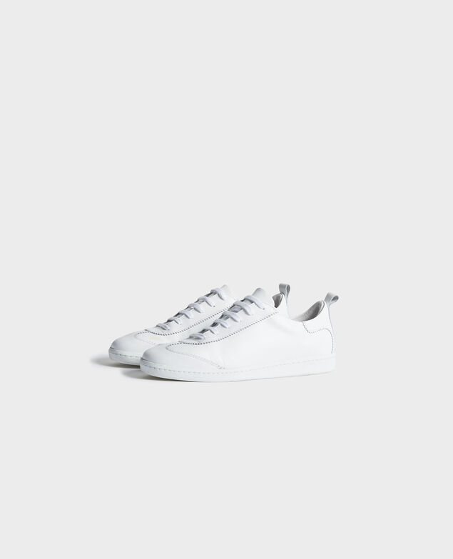 Sneaker en cuir à lacets Brilliant white